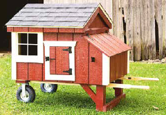 Wheels (2) with Wheelbarrow Handles